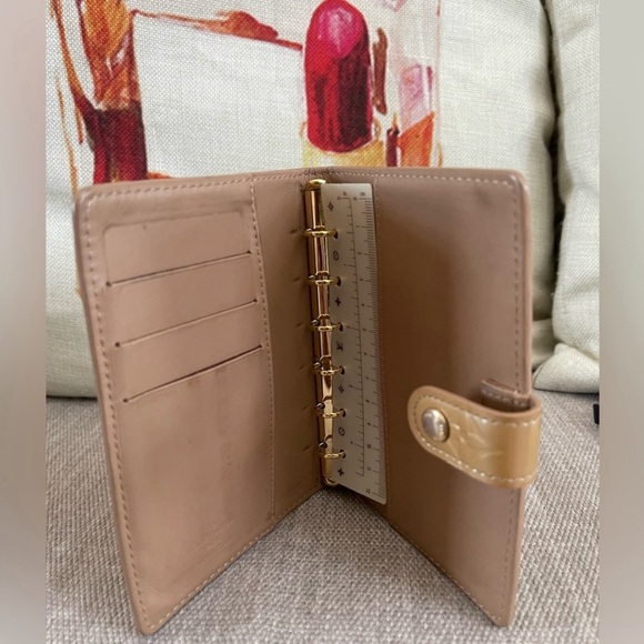 LOUIS VUITTON Agenda Cover PM Monogram Vernis PM/Passport W/LV Ruler⭐️COA⭐️ - Picture 5 of 12